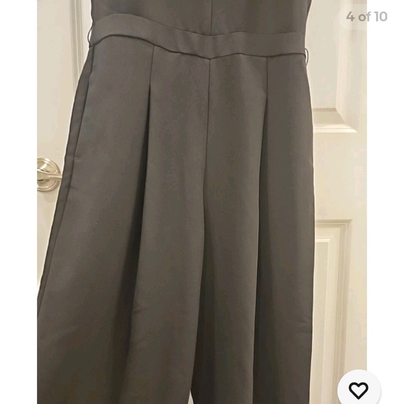 Banana Republic Black Sleeveless Jumpsuit Sz 12 - Picture 5 of 7
